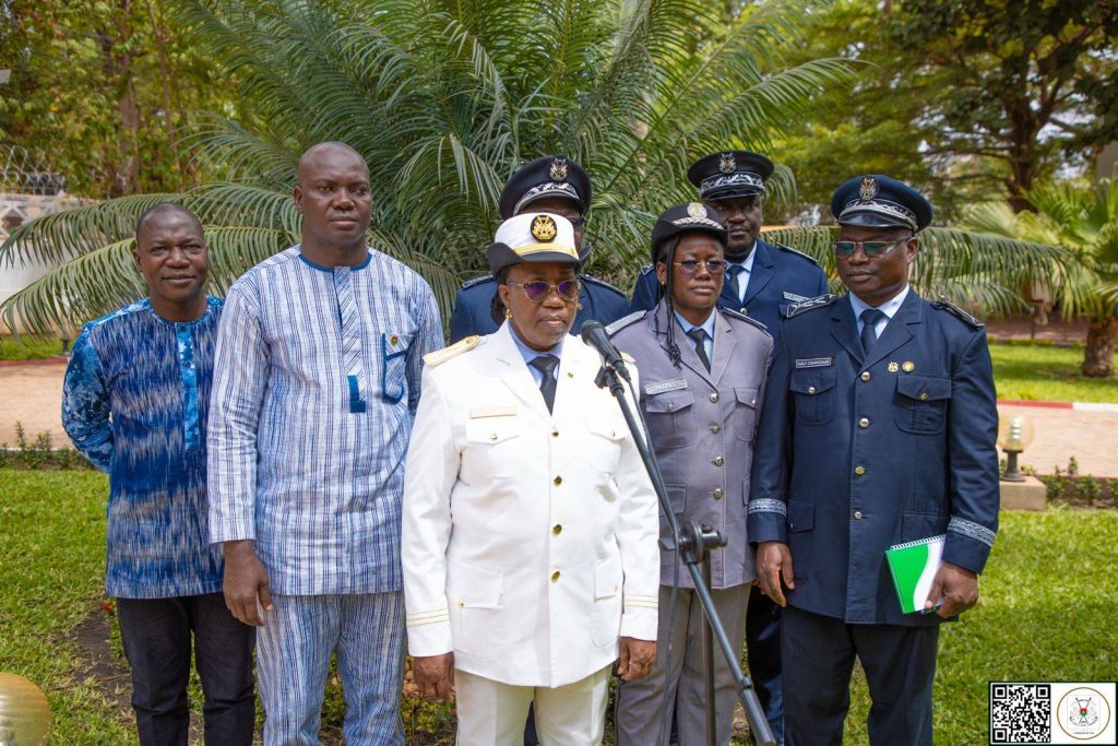 La délégation des Chefs de Circonscriptions administratives de la région du Guiriko conduite par le Gouverneur, Madame Mariama KONATE/GNANOU