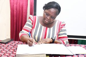 Camarade Bernadette ADENYO/SERME, Gouverneur par intérim entrant de la région des Koulsé