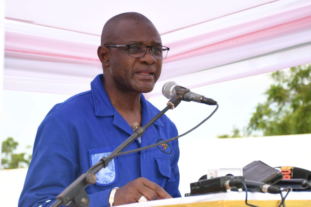 Le ministre de l'Energie, des Mines et Carrières, le camarade Yacouba Zabré GOUBA, discours d'inauguration de la centrale thermique de Koudougou